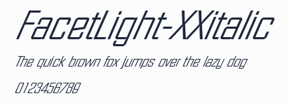 FacetLight-XXitalic預覽圖