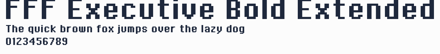 FFF Executive Bold Extended預覽圖