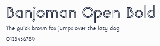 Banjoman Open Bold預覽圖