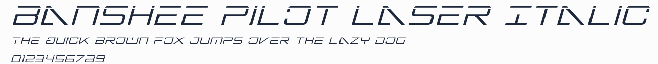 Banshee Pilot Laser Italic預覽圖