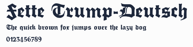 Fette Trump-Deutsch預覽圖