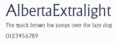 AlbertaExtralight預覽圖