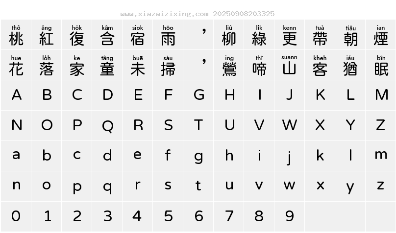 字符映射圖