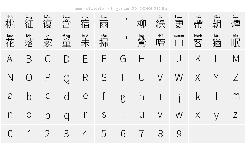 字符映射圖