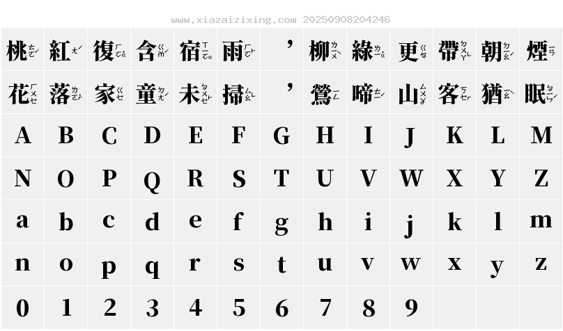 字符映射圖