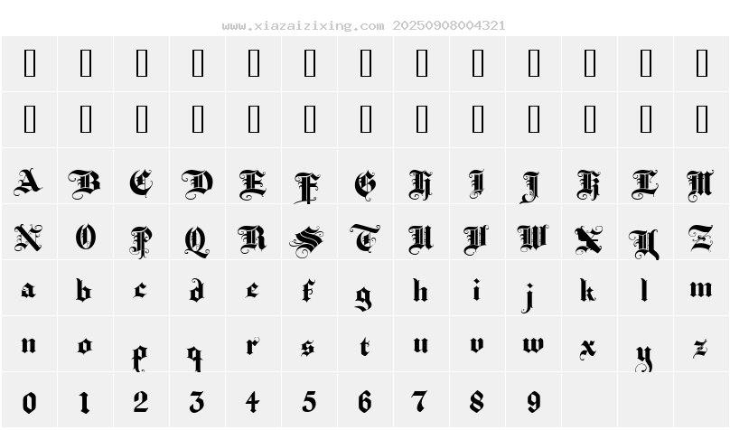 字符映射圖
