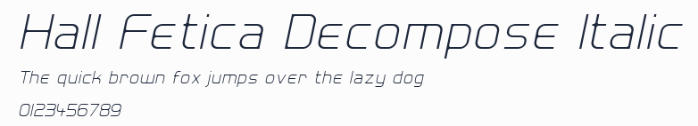 Hall Fetica Decompose Italic預覽圖