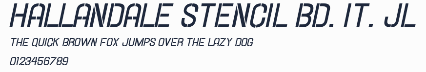 Hallandale Stencil Bd. It. JL