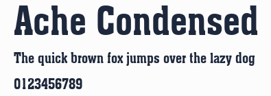 Ache Condensed預覽圖