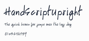 HandScriptUpright預覽圖