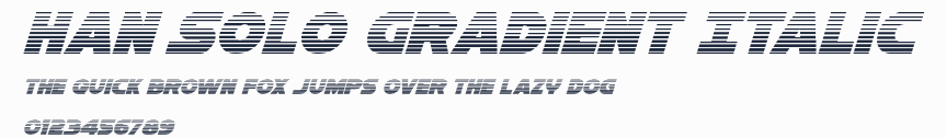 Han Solo Gradient Italic預覽圖