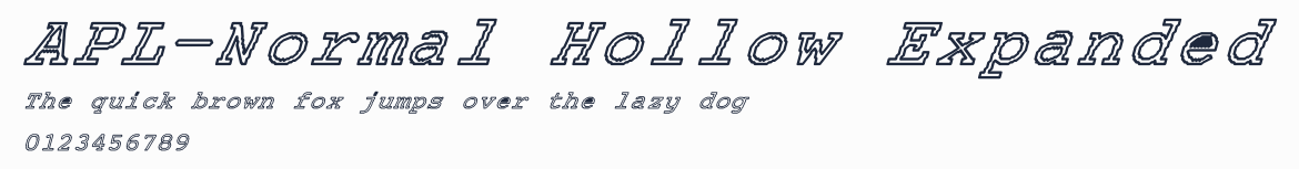 APL-Normal Hollow Expanded