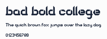 bad bold college