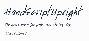HandScriptUpright預覽圖