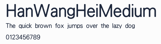 HanWangHeiMedium預覽圖