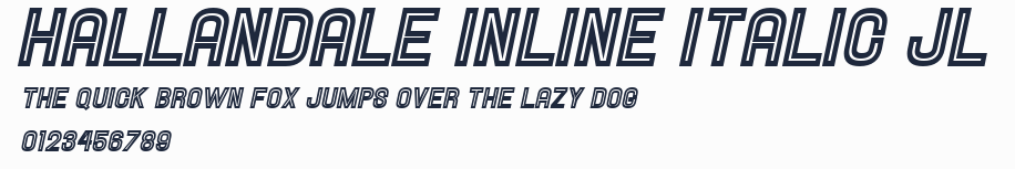 Hallandale Inline Italic JL預覽圖