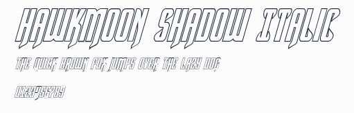 Hawkmoon Shadow Italic預覽圖