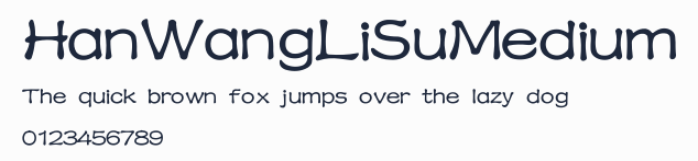 HanWangLiSuMedium預覽圖