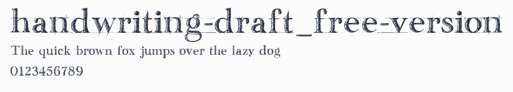 handwriting-draft_free-version預覽圖
