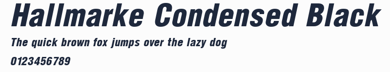 Hallmarke Condensed Black預覽圖
