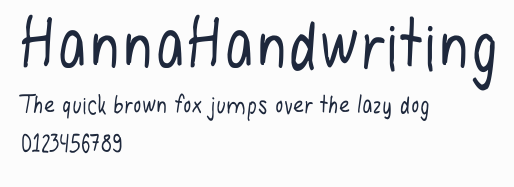 HannaHandwriting預覽圖