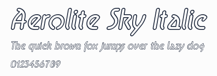 Aerolite Sky Italic預覽圖