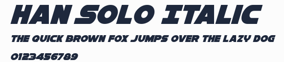 Han Solo Italic預覽圖