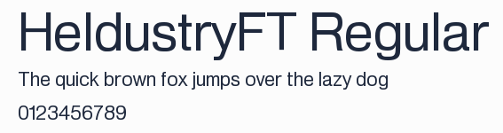 HeldustryFT Regular預覽圖