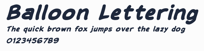 Balloon Lettering預覽圖