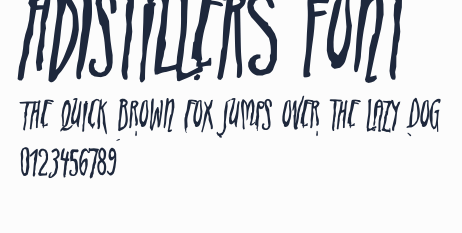 ADIstiLleRS Font預覽圖