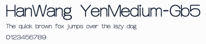 HanWang YenMedium-Gb5預覽圖