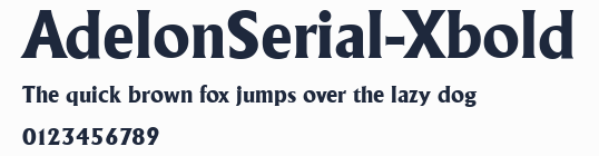 AdelonSerial-Xbold預覽圖