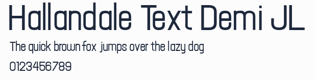 Hallandale Text Demi JL預覽圖