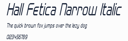Hall Fetica Narrow Italic預覽圖