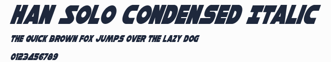 Han Solo Condensed Italic預覽圖