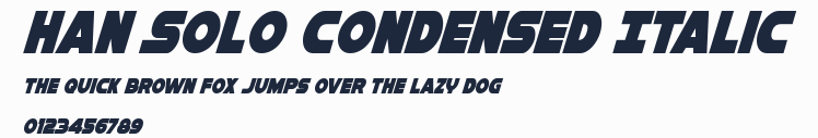 Han Solo Condensed Italic預覽圖