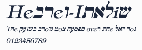 Hebrew-Italic預覽圖