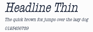 Headline Thin預覽圖