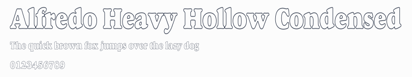 Alfredo Heavy Hollow Condensed預覽圖