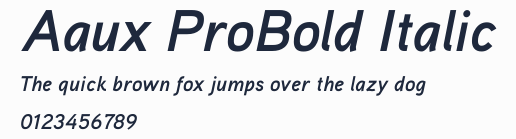 Aaux ProBold Italic