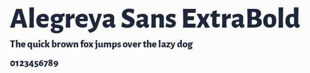 Alegreya Sans ExtraBold