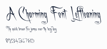 A Charming Font Leftleaning預覽圖