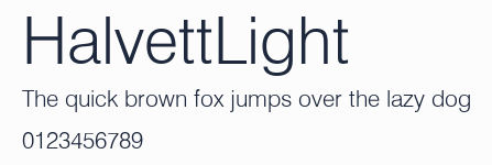 HalvettLight預覽圖