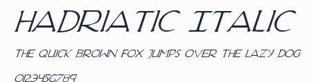 Hadriatic Italic預覽圖