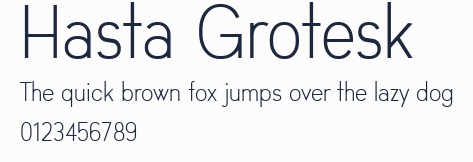 Hasta Grotesk預覽圖