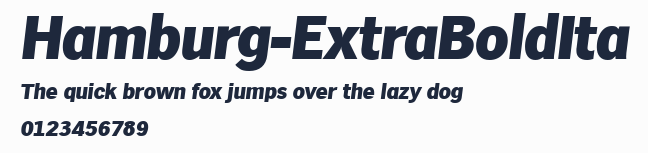 Hamburg-ExtraBoldIta預覽圖