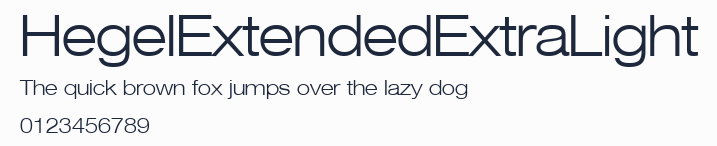 HegelExtendedExtraLight預覽圖