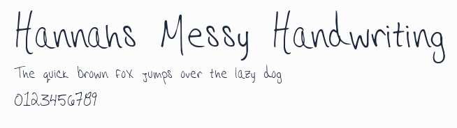 Hannahs Messy Handwriting預覽圖