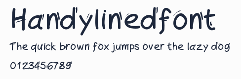Handylinedfont預覽圖