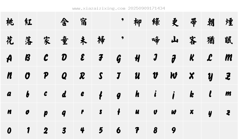 字符映射圖